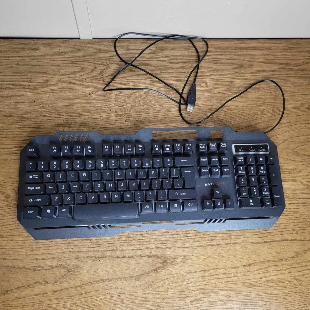 Evo Core LED Glow Gaming Keyboard MI-CGB01 Tested Works
